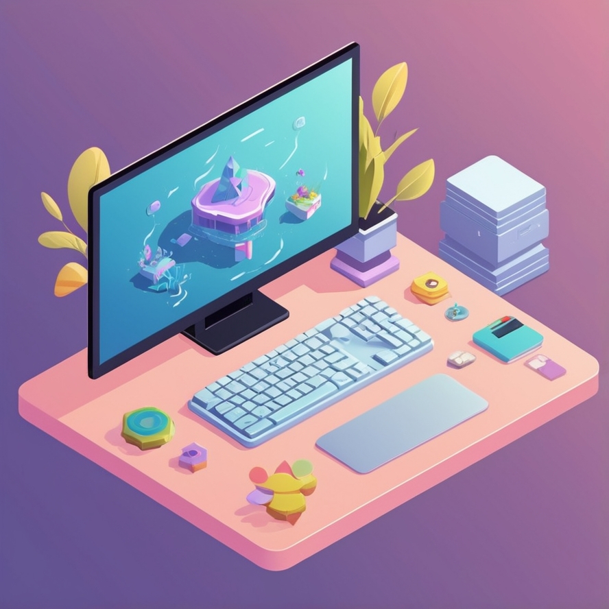 software isometric image